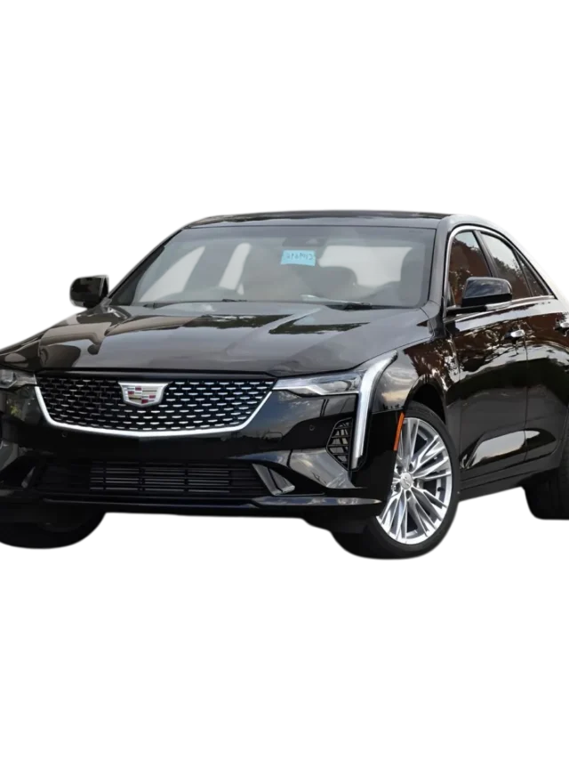 Cadillac CT4 95 Black 2025 Cadillac CT5 displayed as part of the Cadillac CT4 Luxury fleet for limo service in Chicago.