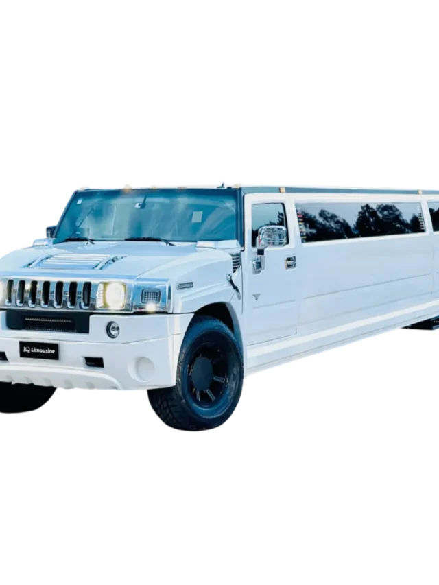 Hummer H2 Stretch 89 Hummer H2 Stretch Limo parked for group celebration in Chicago